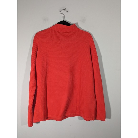 French Connection Red Mock Neck Long Sleeve Sweater Women Size S - Picture 2 of 7